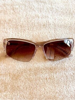 *New* Anthropologie Eleventh Hour Khaki Frameless Sporty Sunglasses